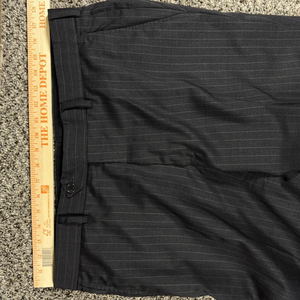 Brooks Brothers 1818 Fitzgerald Suit 44R W38 Grey Pinstripe Italian Wool USA